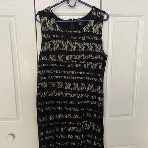 Alfani Black Lace overlay dress size 14